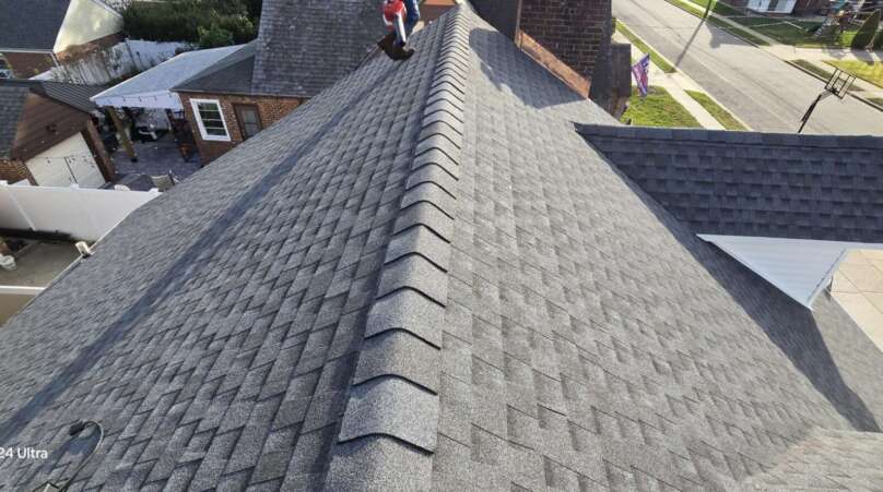 Shingle Roof Replacement in the Queens NY Project Shot 1