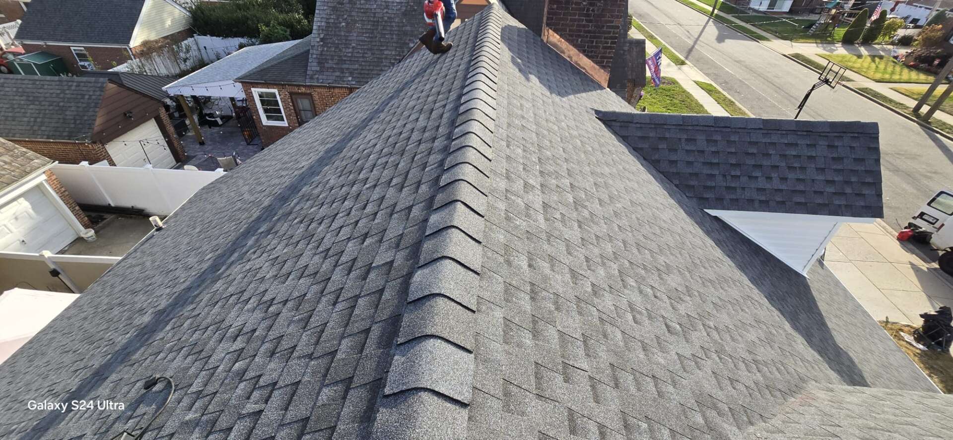 Shingle Roof Replacement in the Queens NY Project Shot 1