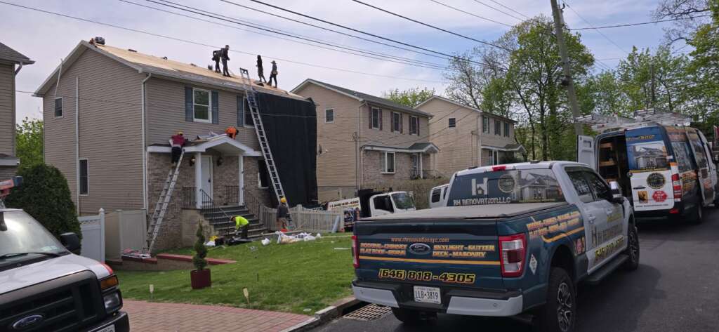 New Shingle Roof, Gutter and Plywood Replacement Yonkers Project Shot 8