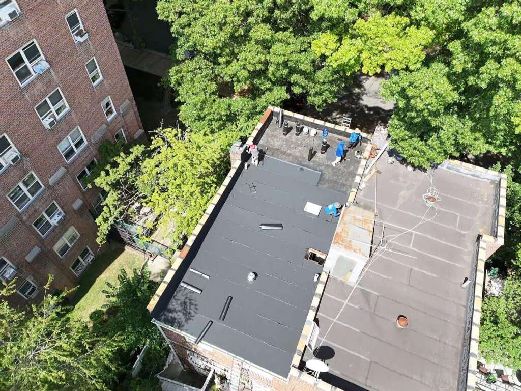 Flat Roof Replacement in Morris Park Bronx NY Project Shot 1