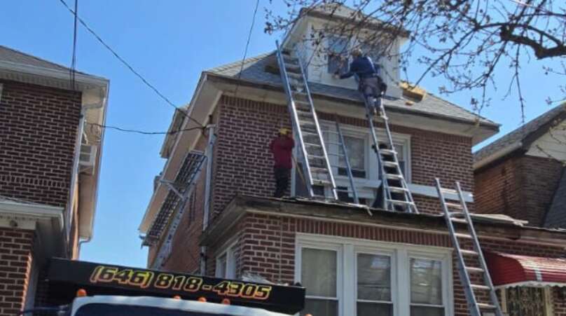 New Shingle Roof Gutter Siding and Soffit in Bronx Project Shot
