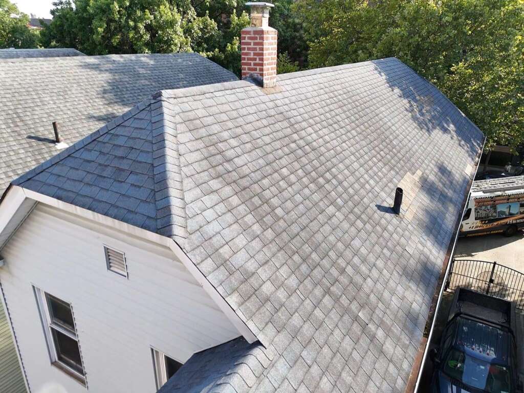 Shingle & Gutter Replacement and Chimney & Flashing Installation Project Shot 1