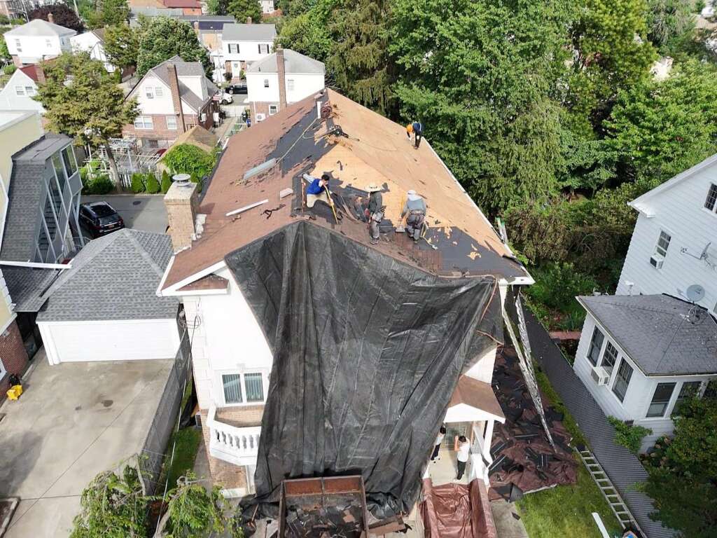 Shingle Roof and Gutter Replacement Queens NY Project Shot 7