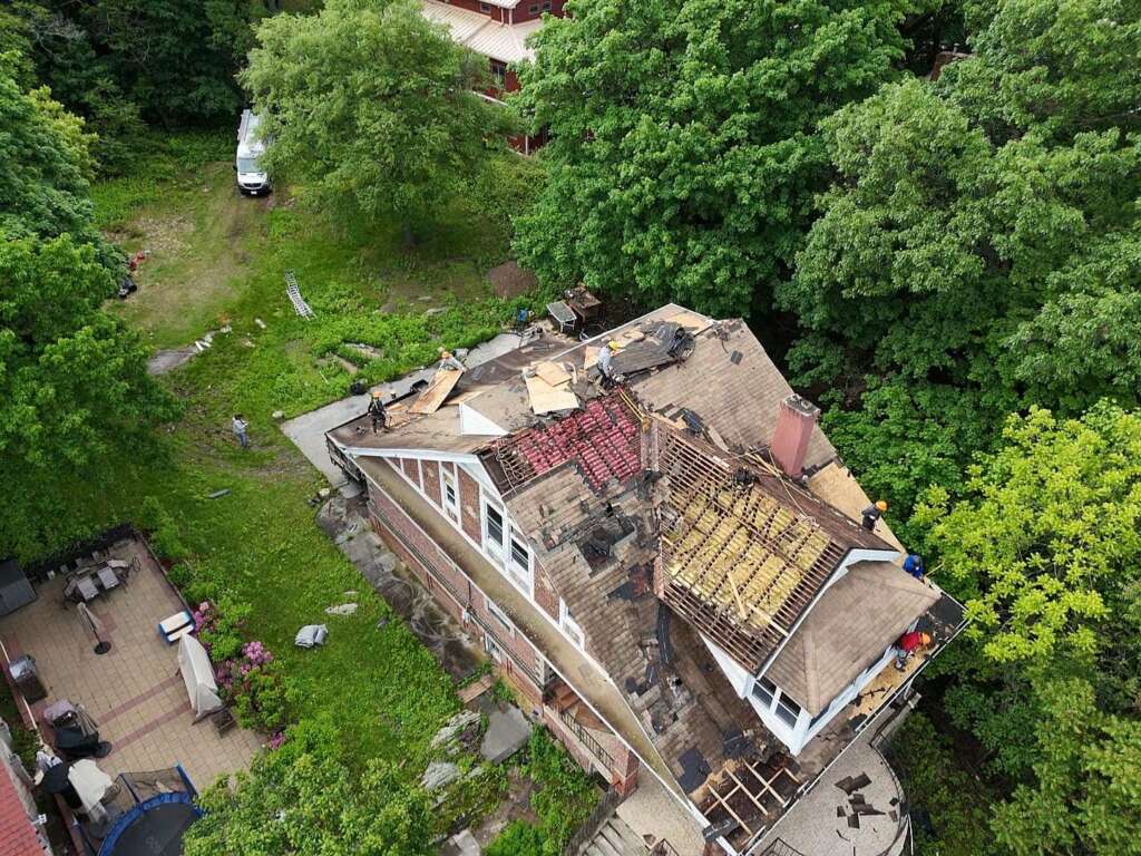 Shingle Roof, Plywood, Gutter & Siding Replacement Westchester Project Shot 10
