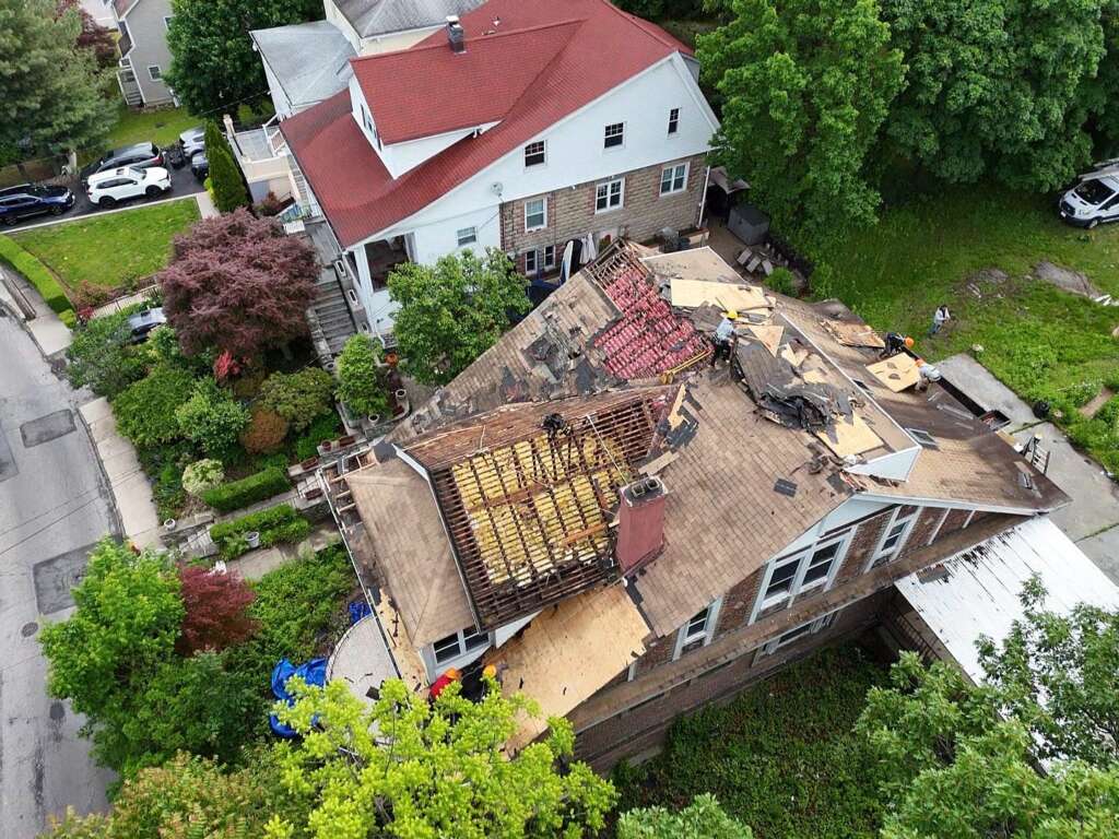 Shingle Roof, Plywood, Gutter & Siding Replacement Westchester Project Shot 11