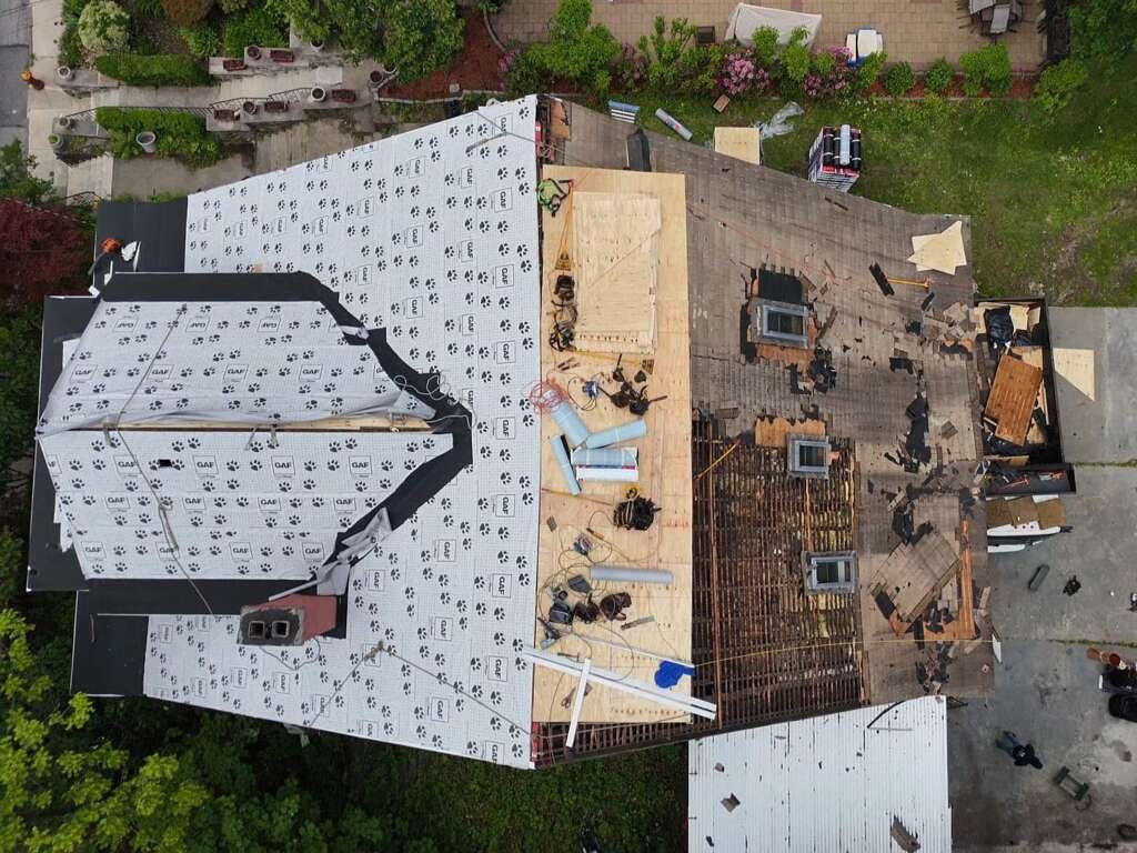 Shingle Roof, Plywood, Gutter & Siding Replacement Westchester Project Shot 6