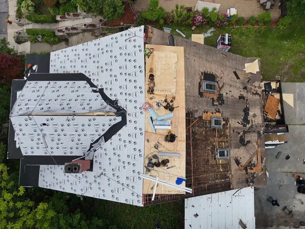 Shingle Roof, Plywood, Gutter & Siding Replacement Westchester Project Shot 6