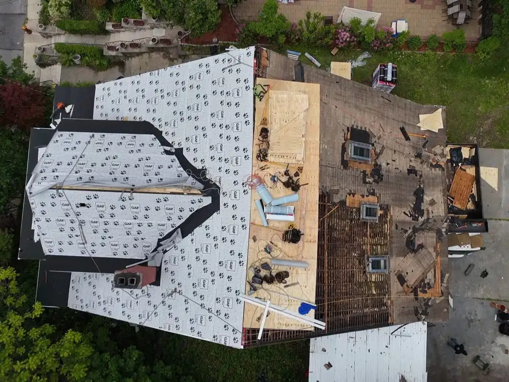 Shingle Roof, Plywood, Gutter & Siding Replacement Westchester Project Shot 7